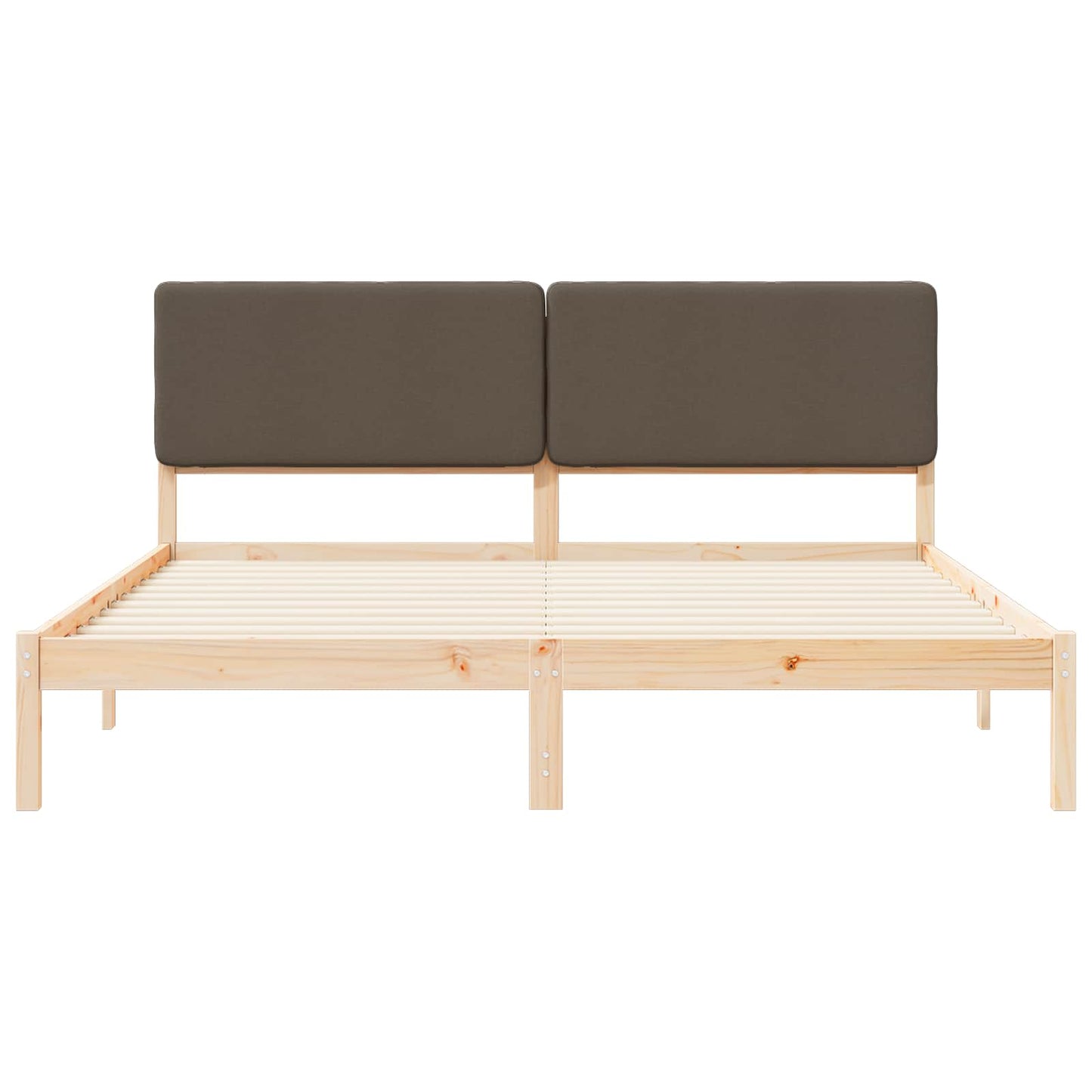 Letto con Testiera Rivestita Talpa 180 x 200 cm Pino massello