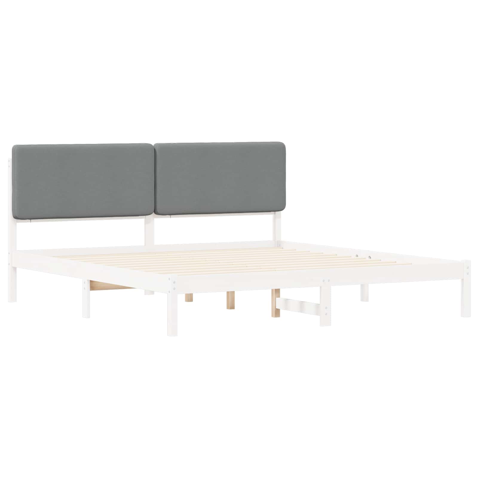 Letto con Testiera Rivestita Grigio chiaro 180 x 200 cm | homemem39