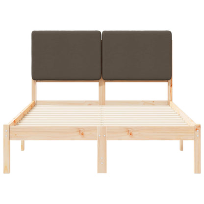 Letto con Testiera Rivestita Talpa 120 x 190 cm Pino massello