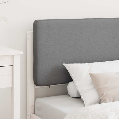 Letto con Testiera Rivestita Grigio chiaro 100 x 200 cm | homemem39