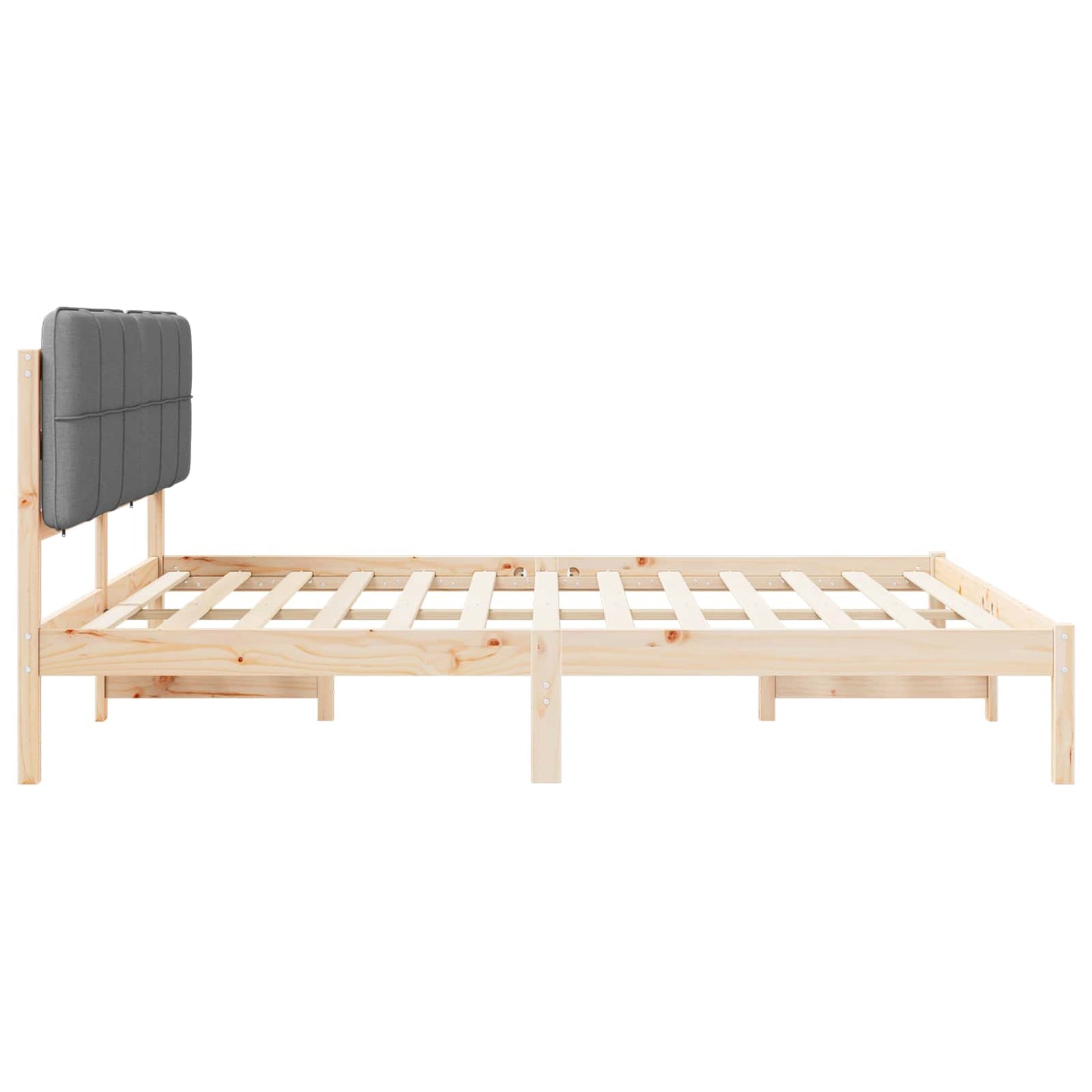 Letto con Testiera Rivestita Grigio chiaro 180 x 200 cm | homemem39