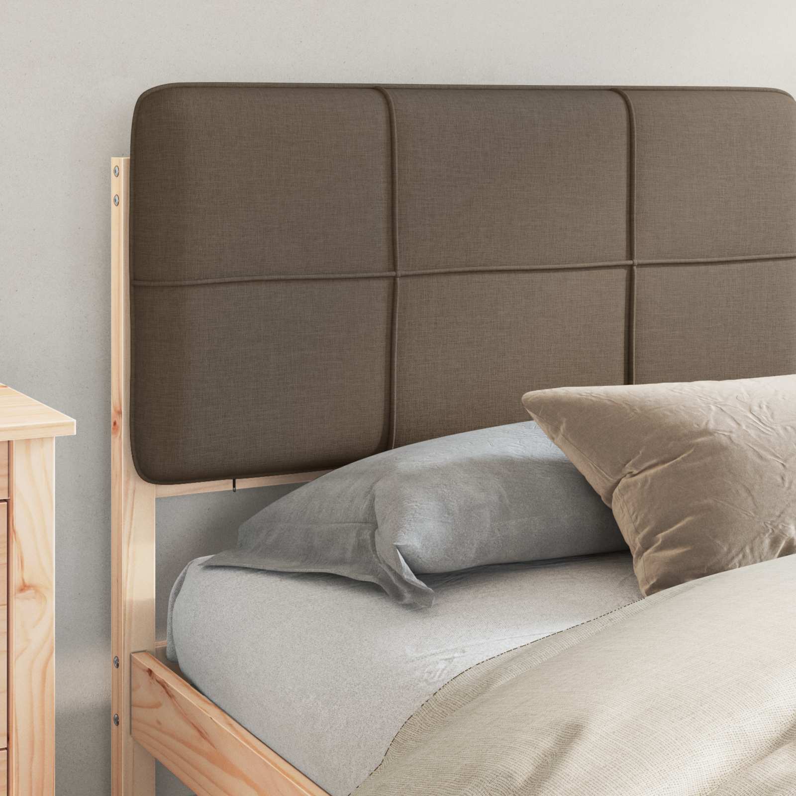 Letto con Testiera Rivestita Talpa 180 x 200 cm Pino massello | homemem39