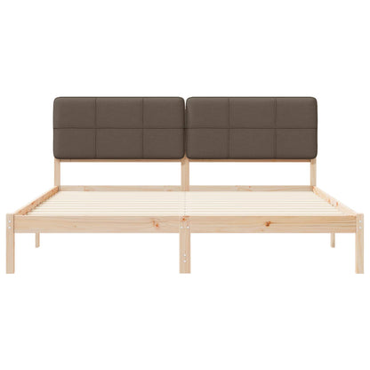 Letto con Testiera Rivestita Talpa 180 x 200 cm Pino massello | homemem39