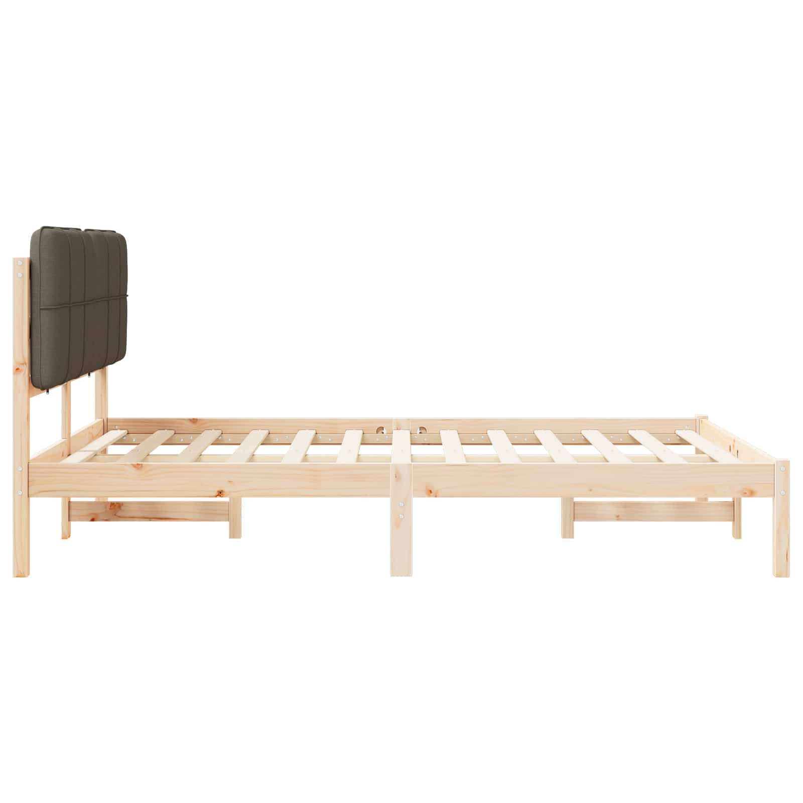 Letto con Testiera Rivestita Talpa 160 x 200 cm Pino massello | homemem39