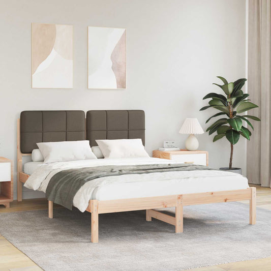 Letto con Testiera Rivestita Talpa 150 x 200 cm Pino massello | homemem39