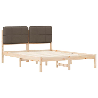 Letto con Testiera Rivestita Talpa 150 x 200 cm Pino massello | homemem39