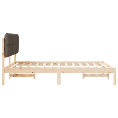 Letto con Testiera Rivestita Talpa 150 x 200 cm Pino massello | homemem39
