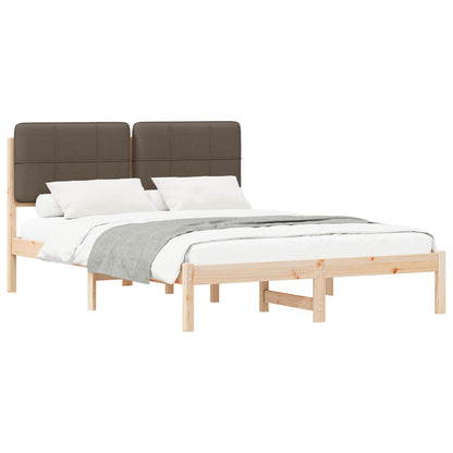 Letto con Testiera Rivestita Talpa 140 x 200 cm Pino massello | homemem39