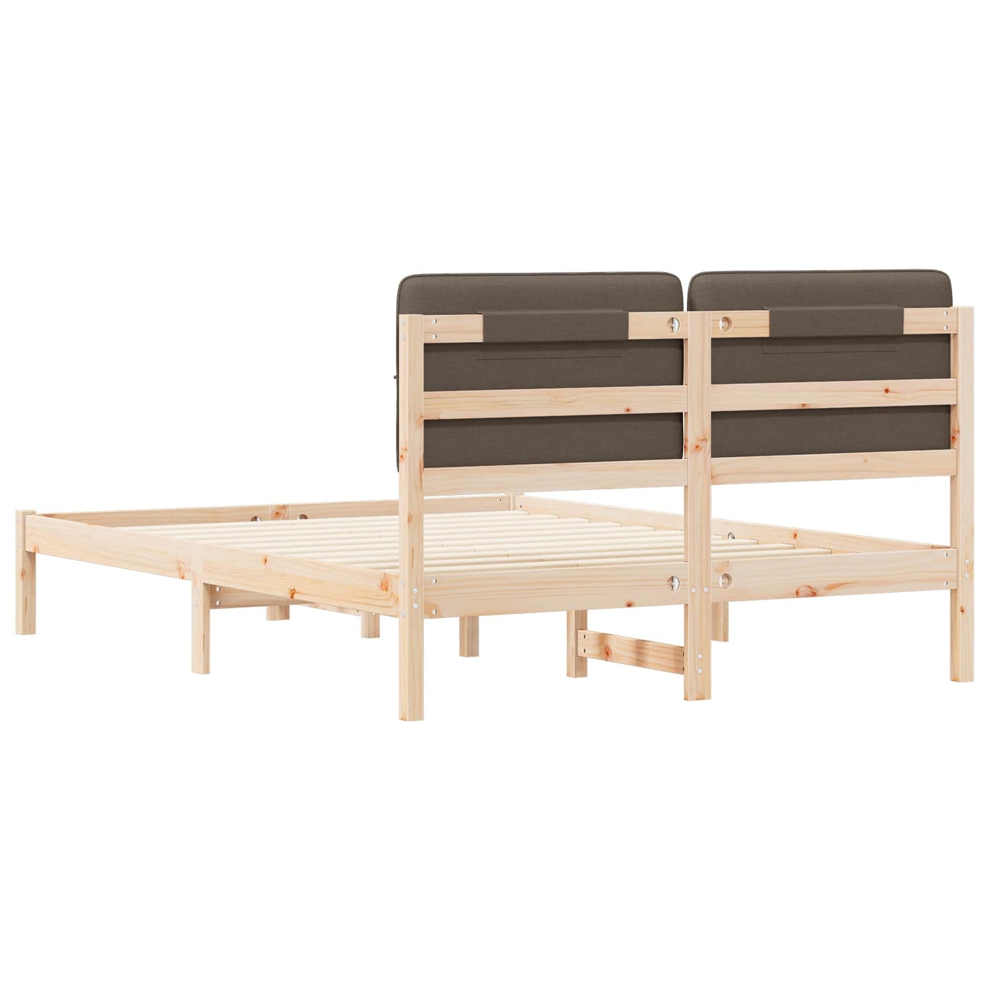 Letto con Testiera Rivestita Talpa 140 x 200 cm Pino massello | homemem39