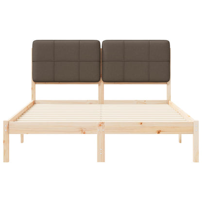 Letto con Testiera Rivestita Talpa 140 x 200 cm Pino massello | homemem39