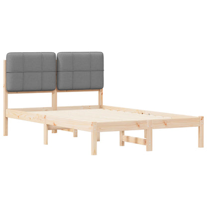Letto con Testiera Rivestita Grigio chiaro 120 x 200 cm | homemem39
