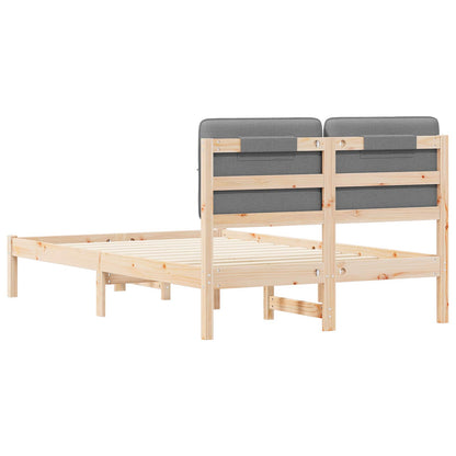 Letto con Testiera Rivestita Grigio chiaro 120 x 200 cm | homemem39