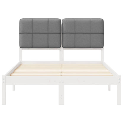Letto con Testiera Rivestita Grigio chiaro 120 x 200 cm | homemem39