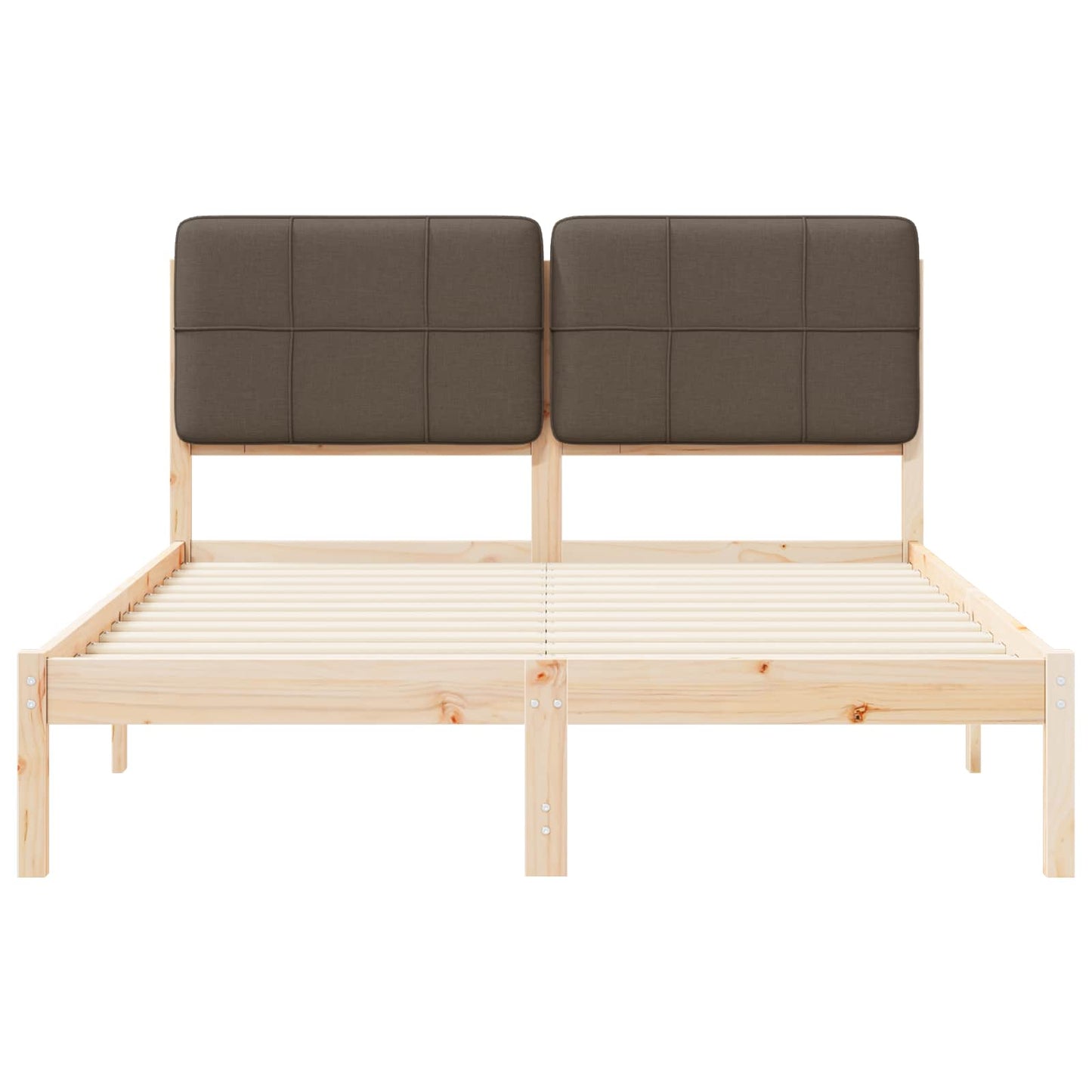 Letto con Testiera Rivestita Talpa 135 x 190 cm Pino massello | homemem39