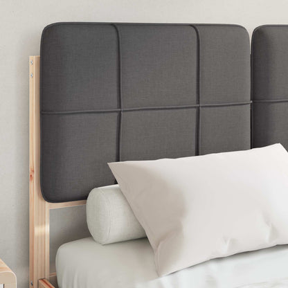 Letto con Testiera Rivestita Grigio scuro 120 x 190 cm | homemem39