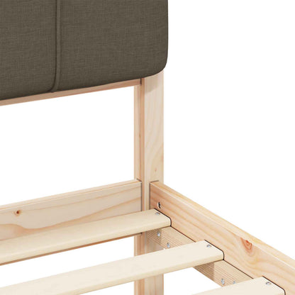 Letto con Testiera Rivestita Talpa 120 x 190 cm Pino massello | homemem39