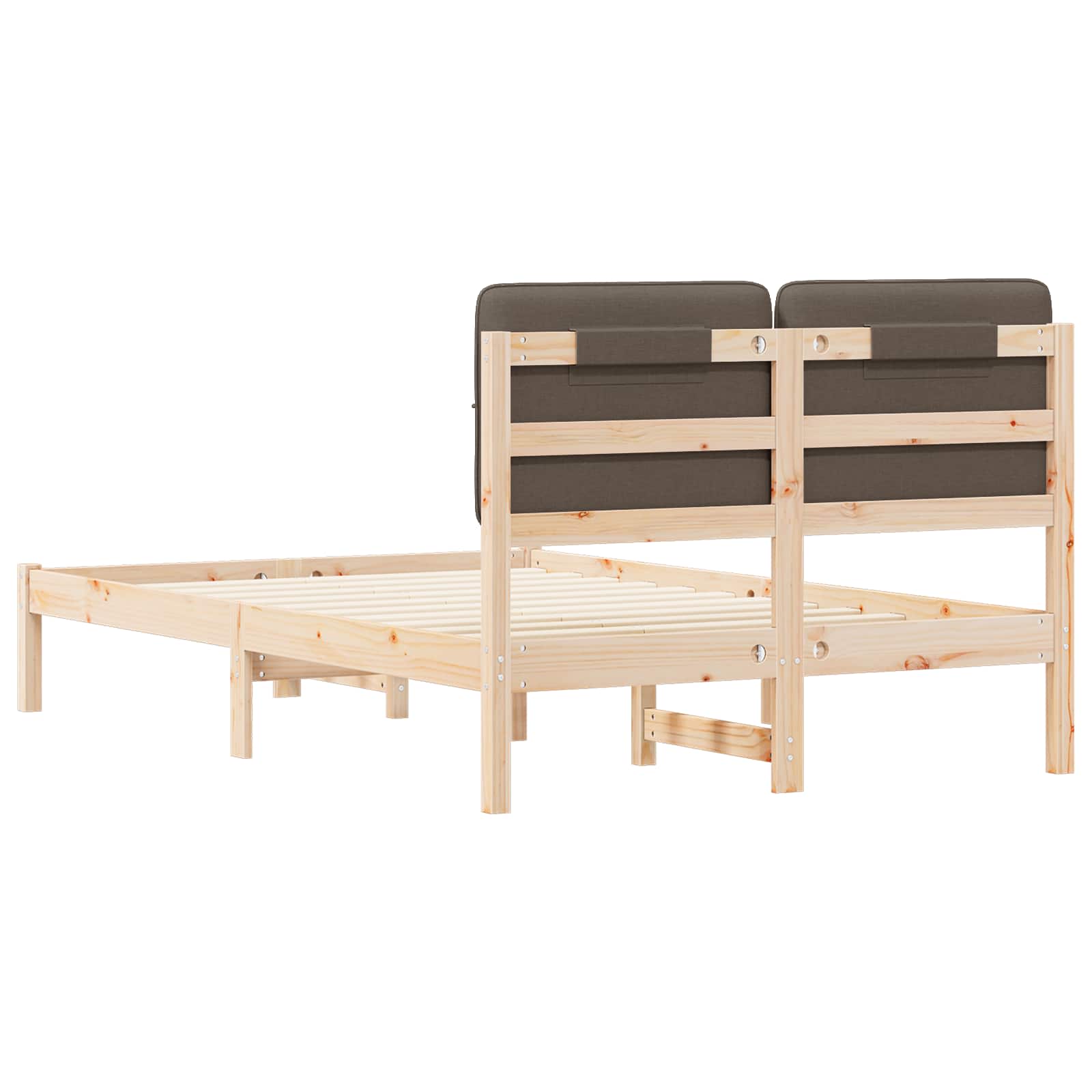 Letto con Testiera Rivestita Talpa 120 x 190 cm Pino massello | homemem39