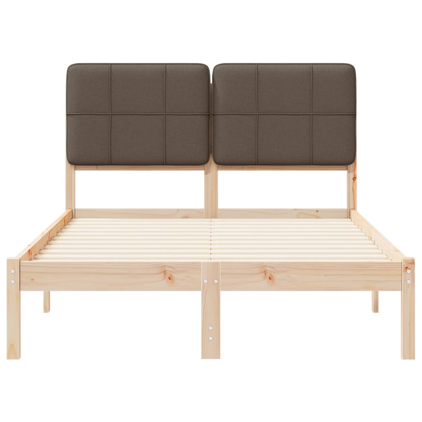 Letto con Testiera Rivestita Talpa 120 x 190 cm Pino massello | homemem39