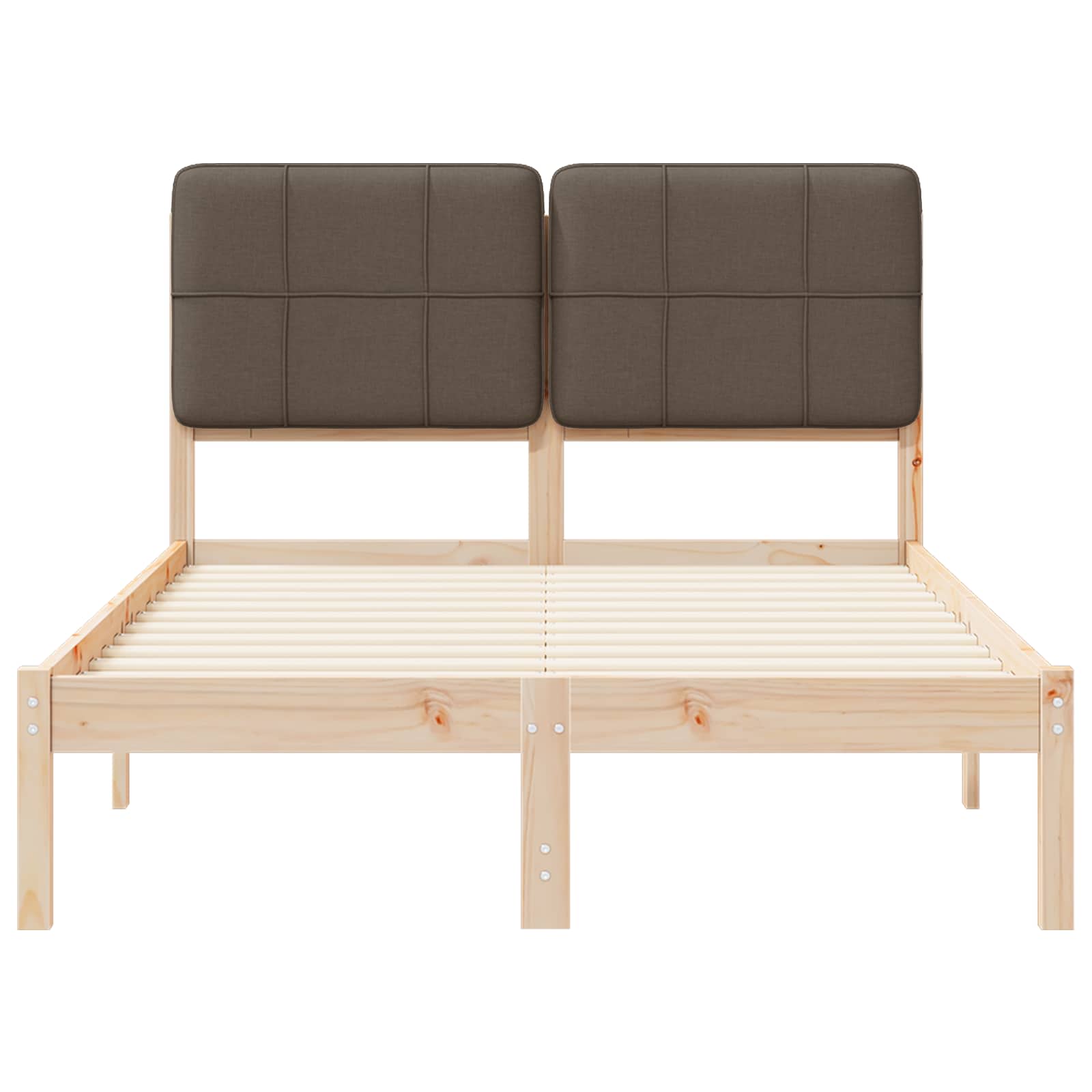 Letto con Testiera Rivestita Talpa 120 x 190 cm Pino massello | homemem39