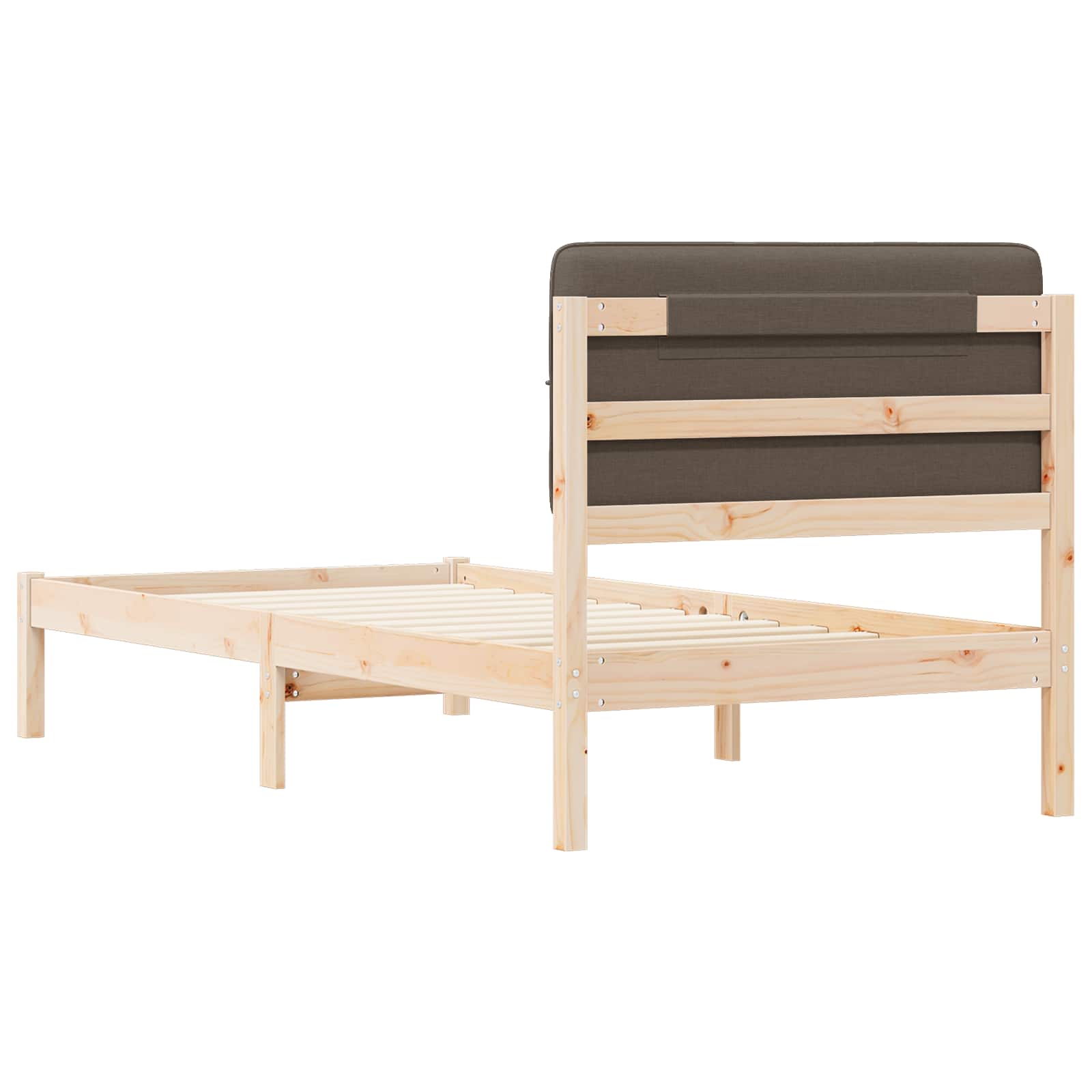 Letto con Testiera Rivestita Talpa 90 x 200 cm Pino massello | homemem39