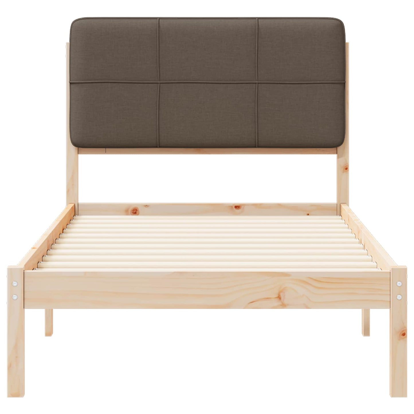 Letto con Testiera Rivestita Talpa 80 x 200 cm Pino massello | homemem39