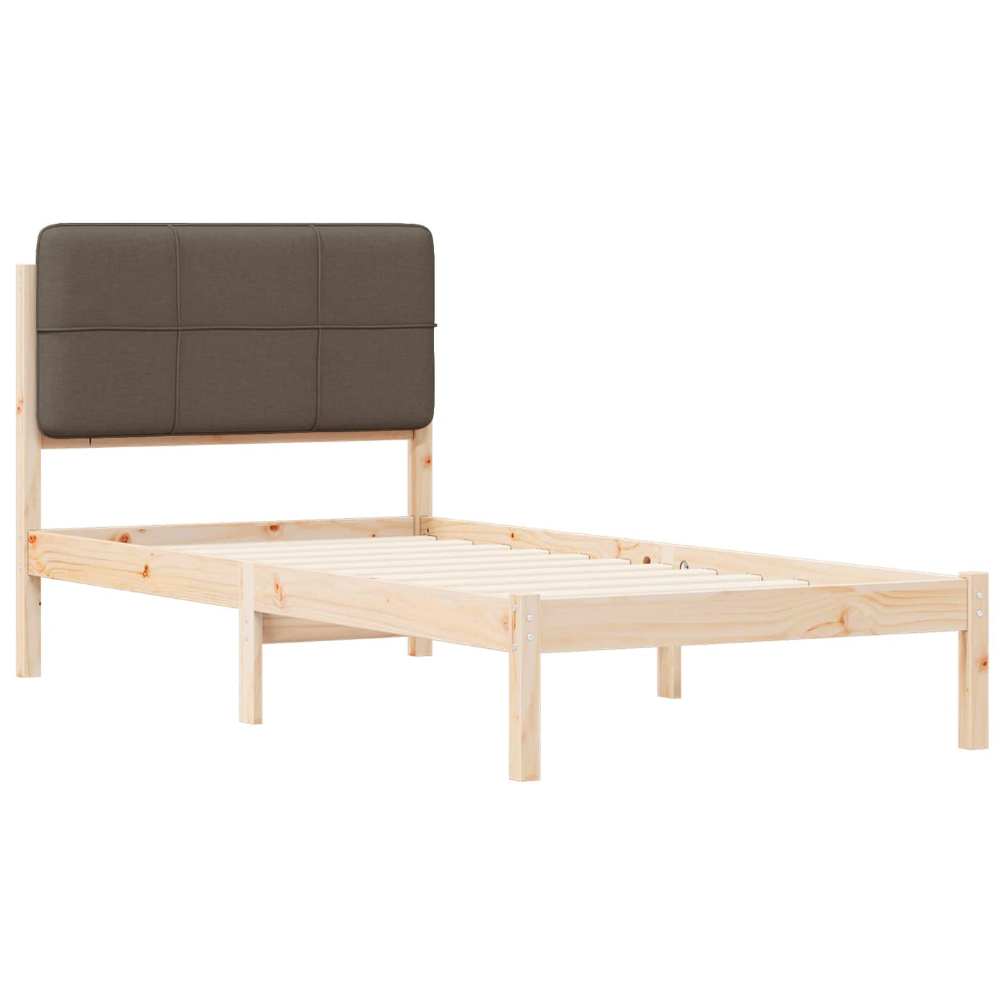 Letto con Testiera Rivestita Talpa 75 x 190 cm Pino massello | homemem39