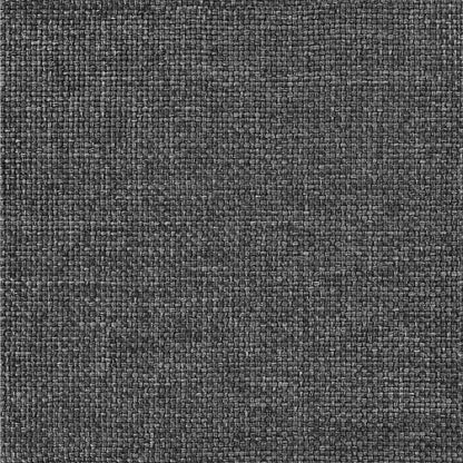 Letto con Testiera Rivestita Grigio scuro 140 x 200 cm