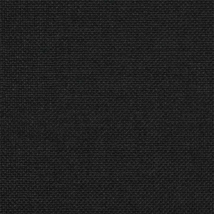 Letto con Testiera Rivestita Nero 140 x 190 cm Pino massello