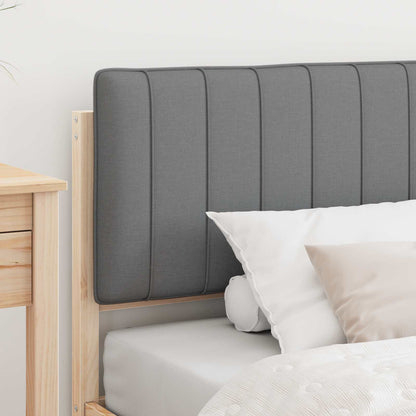 Letto con Testiera Rivestita Grigio chiaro 100 x 200 cm