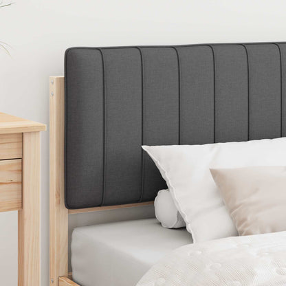 Letto con Testiera Rivestita Grigio Naturale e Scuro | homemem39