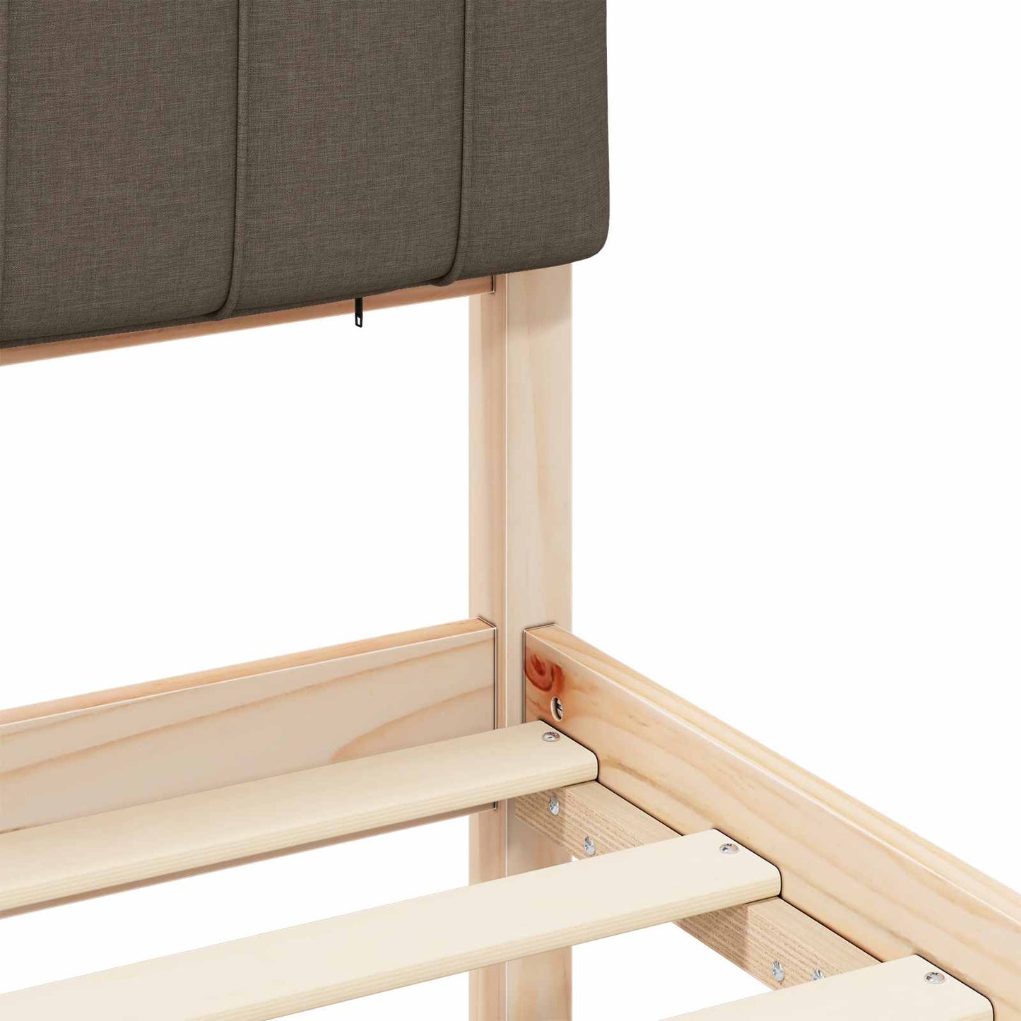 Letto con Testiera Rivestita Talpa 75 x 190 cm Pino massello