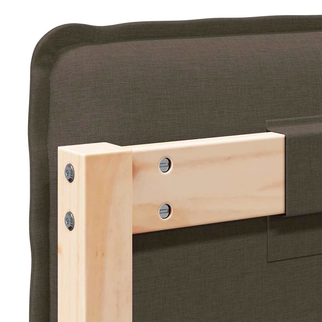 Testiera imbottita con testiera Grigio Naturale e Chiaro 200 cm