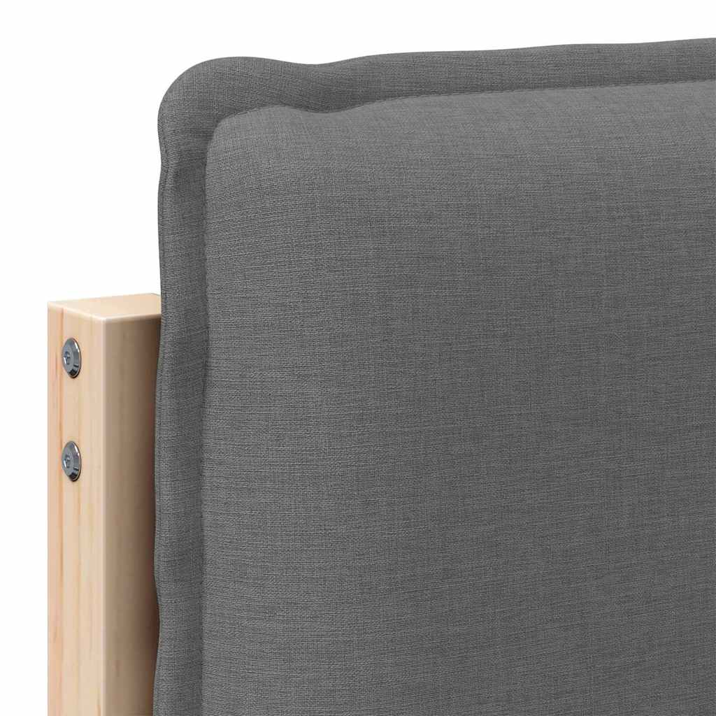 Testiera imbottita con testiera Grigio Naturale e Chiaro 180 cm