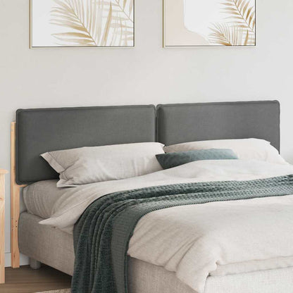 Testiera imbottita con testiera Grigio Naturale e Chiaro 180 cm