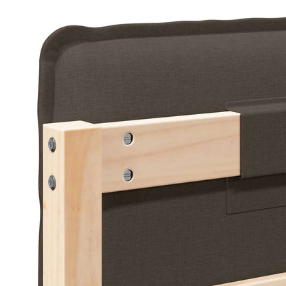 Testiera imbottita con testiera Grigio Naturale e Chiaro 160 cm