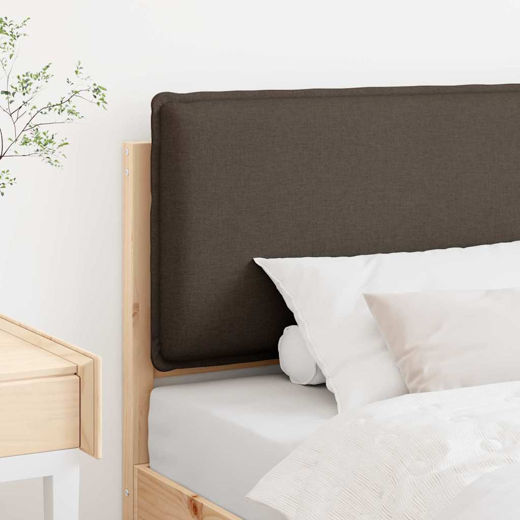 Testiera imbottita Grigio Naturale e Chiaro 80 cm Pino massello