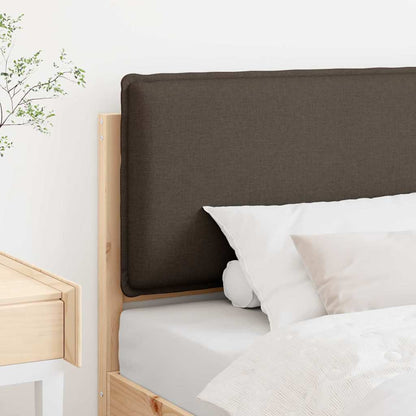 Testiera imbottita Grigio Naturale e Chiaro 80 cm Pino massello