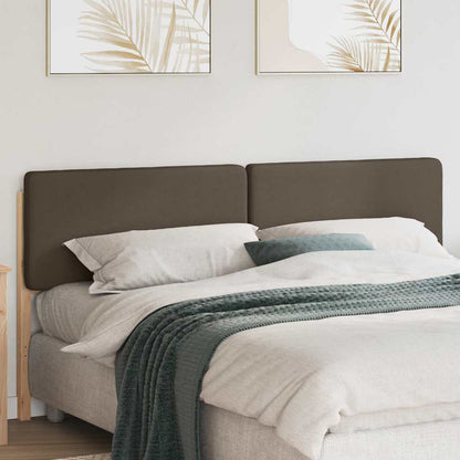 Testiera imbottita Marrone e taupe 200 cm Pino massello