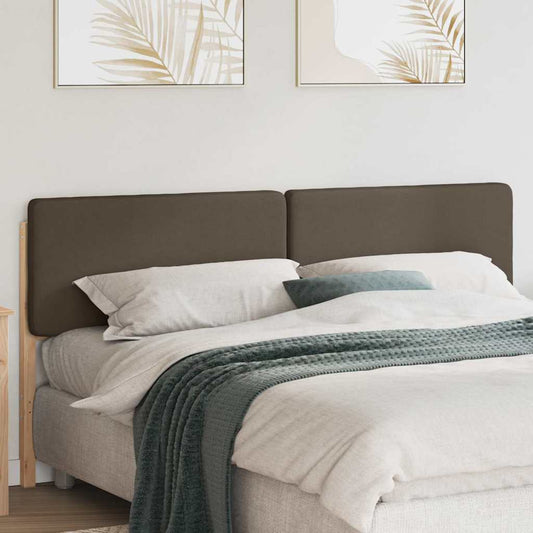 Testiera imbottita Marrone e taupe 200 cm Pino massello