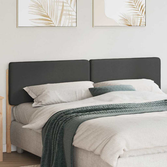 Testiera imbottita Marrone e grigio scuro 180 cm Pino massello