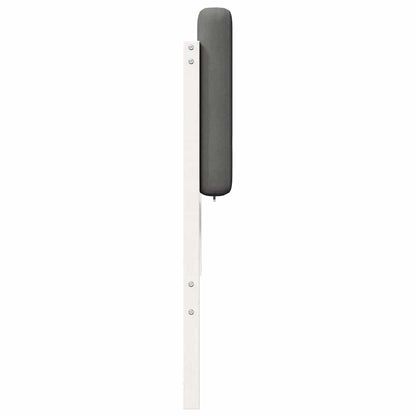 Testiera imbottita Bianco e grigio chiaro 180 cm Pino massello