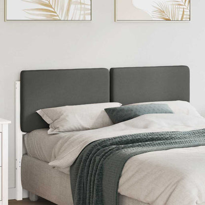 Testiera imbottita Bianco e grigio chiaro 160 cm Pino massello