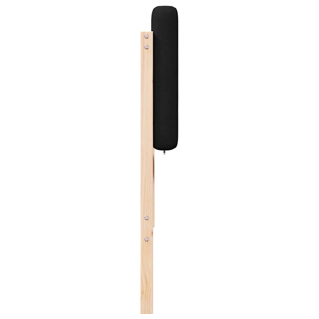 Testiera imbottita Marrone e Nero 150 cm Pino massello