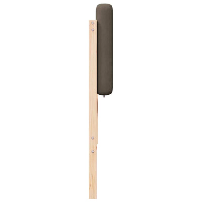 Testiera imbottita Marrone e taupe 140 cm Pino massello