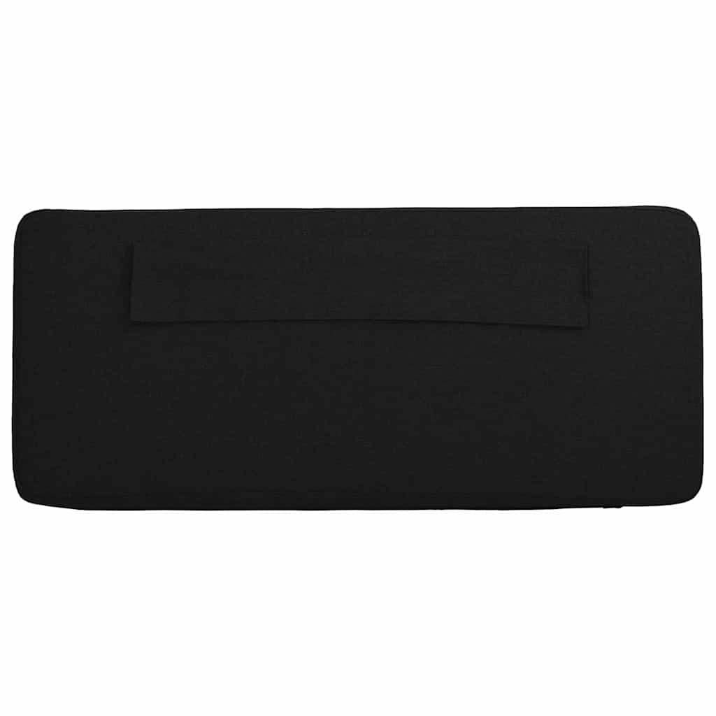 Testiera imbottita Marrone e Nero 100 cm Pino massello