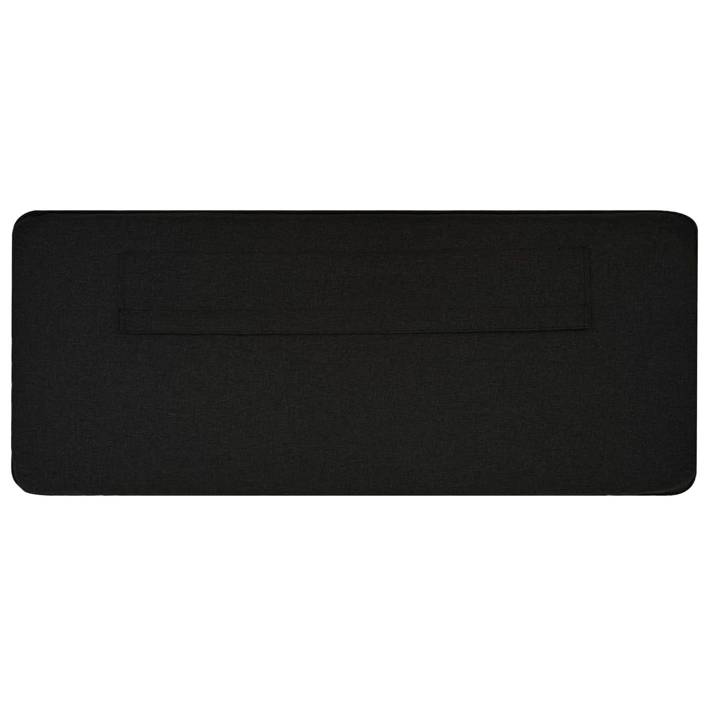 Testiera imbottita Marrone e Nero 135 cm Pino massello