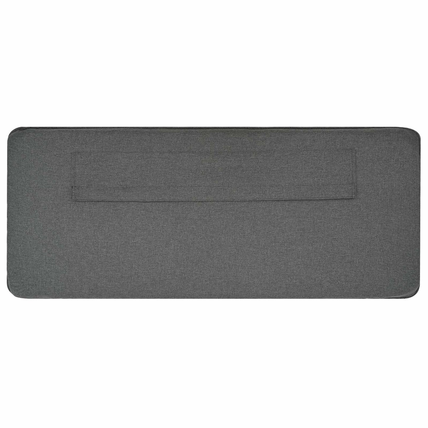 Testiera imbottita Bianco e grigio chiaro 90 cm Pino massello