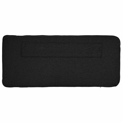 Testiera imbottita Marrone e Nero 150 cm Pino massello