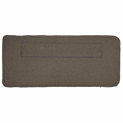 Testiera imbottita Marrone e taupe 150 cm Pino massello