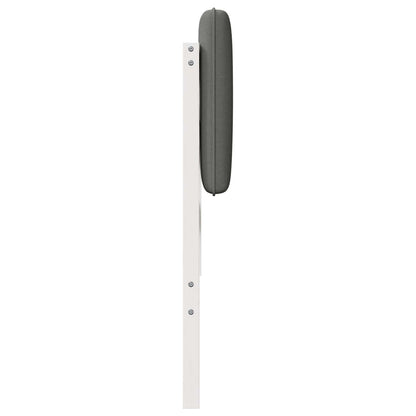 Testiera imbottita Bianco e grigio chiaro 150 cm Pino massello